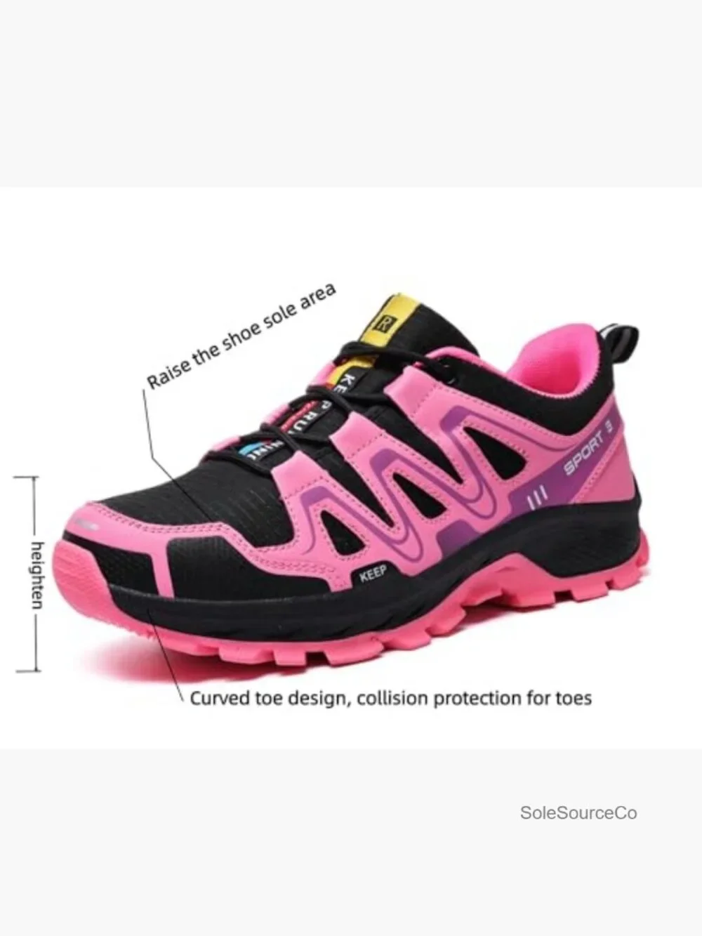 Non-Slip Lightweight Hiking & Walking Sneakers Waterproof Cushioned